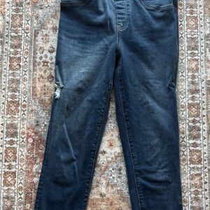 SPANX Blue Jeggings with Classic Denim Look